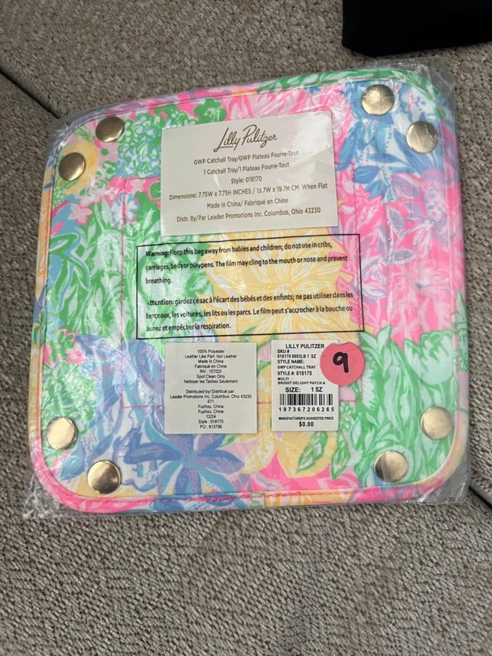 Lilly Pulitzer Catch All Tray New In Packaging Bright Delight